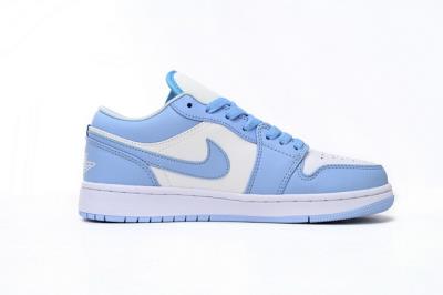 wholesale quality air jordan 1 travis scott x air jordan 1 low white blue