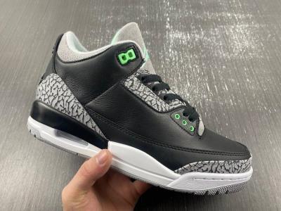 wholesale quality air jordan 3 green glow