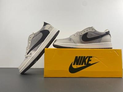 wholesale quality travis scott x air jordan 1 low og  beige gray black