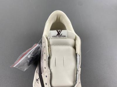 wholesale quality travis scott x air jordan 1 low og  beige gray black